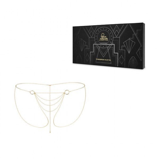 Ланцюжок-трусики Bijoux Indiscrets Magnifique Bikini Chain – Gold, прикраса для тіла Ланцюжок-трусики Bijoux Indiscrets Magnifique Bikini Chain – Gold, прикраса для тіла