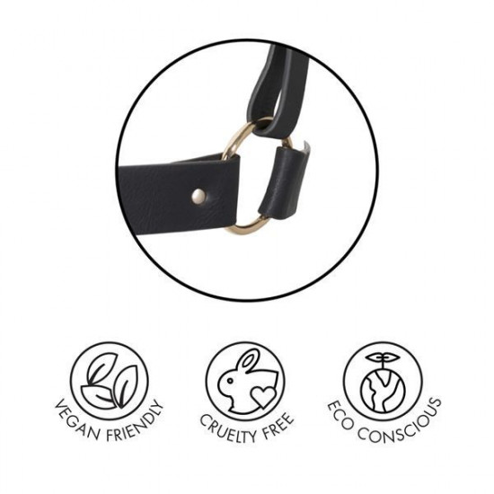 Портупея Bijoux Indiscrets MAZE - X Harness Black, екошкіра Портупея Bijoux Indiscrets MAZE - X Harness Black, екошкіра