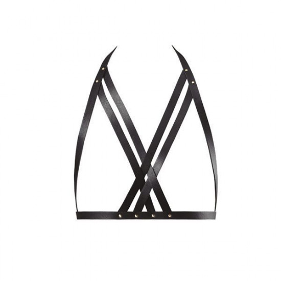 Портупея Bijoux Indiscrets MAZE — Halter Bra Harness Black Портупея Bijoux Indiscrets MAZE — Halter Bra Harness Black
