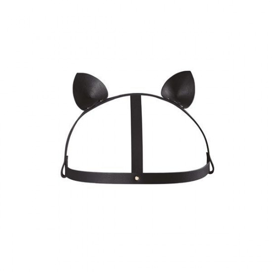 Маска кішечки Bijoux Indiscrets MAZE - Cat Ears Headpiece Black, екошкіра Маска кішечки Bijoux Indiscrets MAZE - Cat Ears Headpiece Black, екошкіра