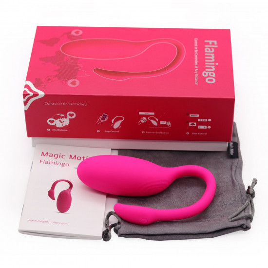 Смарт-віброяйце Magic Motion Flamingo зі стимулятором клітора, 3 види вправ Кегеля Смарт-віброяйце Magic Motion Flamingo зі стимулятором клітора, 3 види вправ Кегеля