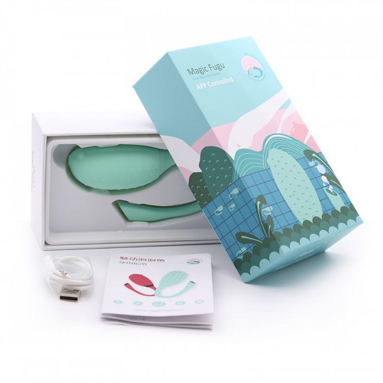 Смарт-віброяйце Magic Motion Fugu Green, глибока вібрація Смарт-віброяйце Magic Motion Fugu Green, глибока вібрація