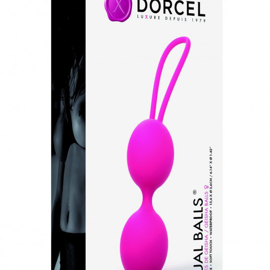 Вагінальні кульки Dorcel Dual Balls Magenta, діаметр 3,6см, вага 55гр Вагінальні кульки Dorcel Dual Balls Magenta, діаметр 3,6см, вага 55гр