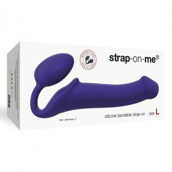 Безремінний страпон Strap-On-Me Violet L, повністю регульований, діаметр 3,7 см Безремінний страпон Strap-On-Me Violet L, повністю регульований, діаметр 3,7 см
