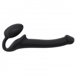 Безремінний страпон Strap-On-Me Black S, повністю регульований, діаметр 2,7 см
