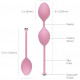 Роскошные вагинальные шарики PILLOW TALK - Frisky Pink с кристаллом, диаметр 3,2см, вес 49-75гр