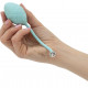 Роскошные вагинальные шарики PILLOW TALK - Frisky Teal с кристаллом, диаметр 3,2см, вес 49-75гр