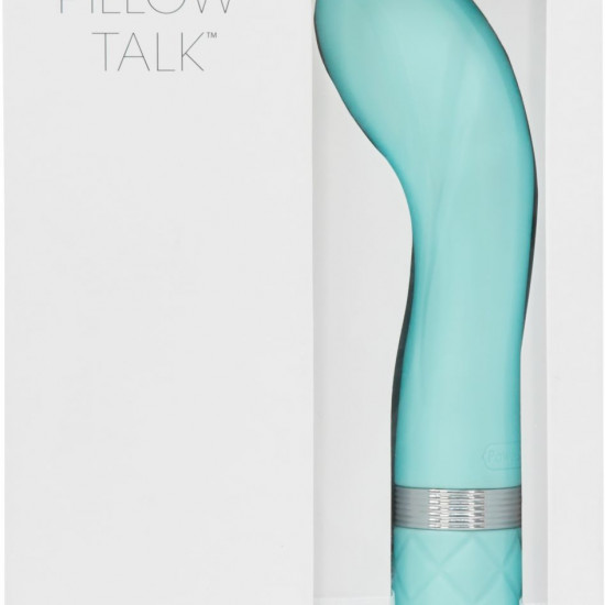 Розкішний вібратор Pillow Talk - Sassy Teal з кристалом Сваровські для точки G, подарункова упаковка Розкішний вібратор Pillow Talk - Sassy Teal з кристалом Сваровські для точки G, подарункова упаковка
