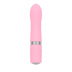 Розкішний вібратор PILLOW TALK - Flirty Pink з кристалом Сваровські, гнучка головка