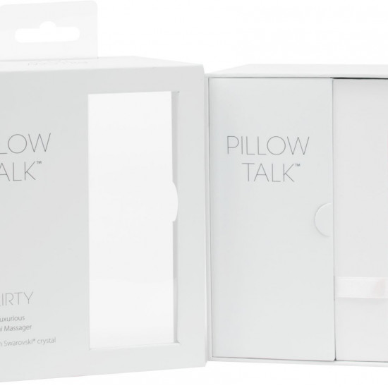 Розкішний вібратор PILLOW TALK - Flirty Pink з кристалом Сваровські, гнучка голівка Розкішний вібратор PILLOW TALK - Flirty Pink з кристалом Сваровські, гнучка голівка