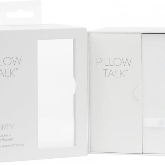 Розкішний вібратор PILLOW TALK - Flirty Teal з кристалом Сваровські, гнучка голівка Розкішний вібратор PILLOW TALK - Flirty Teal з кристалом Сваровські, гнучка голівка