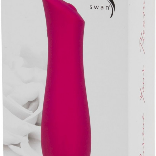 Минивибратор The Mini Swan Rose с плавным увеличением интенсивности вибрации, силикон