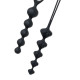 Набор анальных бус Satisfyer Beads Black, силикон, макс. диаметр 3,3 см и 3,5 см
