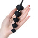 Набор анальных бус Satisfyer Beads Black, силикон, макс. диаметр 3,3 см и 3,5 см