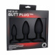 Набір анальних пробок Nexus Butt Plug Trio, макс. діаметр 3–4–5 см Набір анальних пробок Nexus Butt Plug Trio, макс. діаметр 3–4–5 см