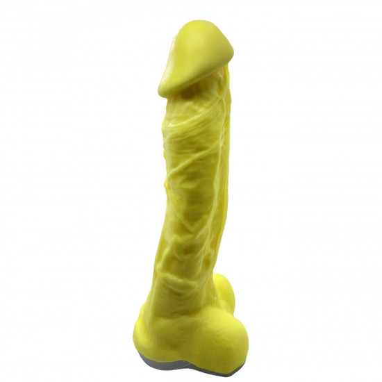 Крафтовое мыло-член с присоской Чистий Кайф Yellow size XL, натуральное