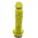 Крафтовое мыло-член с присоской Чистий Кайф Yellow size XL, натуральное