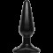 Анальна пробка Doc Johnson Smooth Classic Medium - Black, макс. діаметр 3,8 см