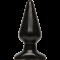 Анальна пробка Doc Johnson Smooth Classic Large - Black, макс. діаметр 5,7 см