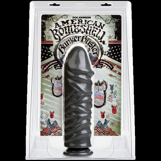 Фалоімітатор для фістингу Doc Johnson American Bombshell Bunker Buster Gun Metal, діаметр 8,1 см Фалоімітатор для фістингу Doc Johnson American Bombshell Bunker Buster Gun Metal, діаметр 8,1 см