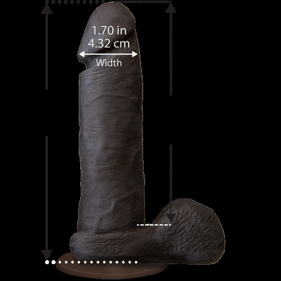 Фалоімітатор Doc Johnson The Realistic Cock 6 inch Black - ULTRASKYN, Vac-U-Lock, діаметр 4,3 см Фалоімітатор Doc Johnson The Realistic Cock 6 inch Black - ULTRASKYN, Vac-U-Lock, діаметр 4,3 см
