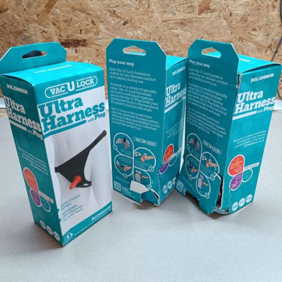 Трусики для страпону Doc Johnson Ultra Harness with Plug (м'ята упаковка!!!) Трусики для страпону Doc Johnson Ultra Harness with Plug (м'ята упаковка!!!)