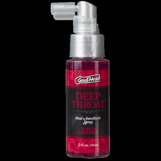 Спрей для мінету Doc Johnson GoodHead DeepThroat Spray - Wild Cherry 59 мл для глибокого мінету Спрей для мінету Doc Johnson GoodHead DeepThroat Spray - Wild Cherry 59 мл для глибокого мінету