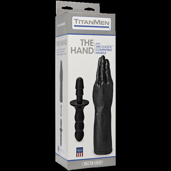 Рука для фістингу Doc Johnson Titanmen The Hand with Vac-U-Lock Compatible Handle, діаметр 6,9 см Рука для фістингу Doc Johnson Titanmen The Hand with Vac-U-Lock Compatible Handle, діаметр 6,9 см