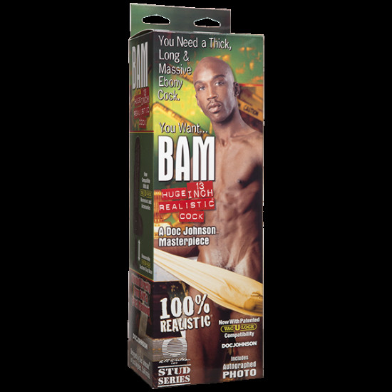 Фалоімітатор Doc Johnson BAM - Huge 13 Inch Realistic Cock Фалоімітатор Doc Johnson BAM - Huge 13 Inch Realistic Cock