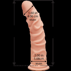 Фалоімітатор Doc Johnson The D - Ragin D - 8 Inch Without Balls - ULTRASKYN, діаметр 5,1 см