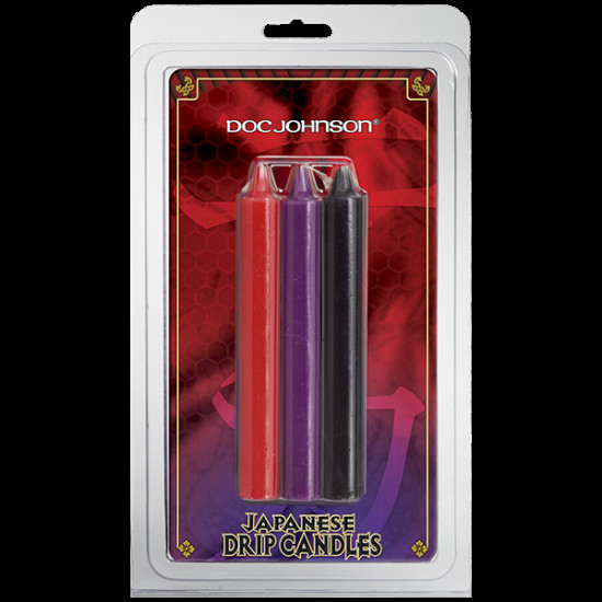 БДСМ свічки низькотемпературні Doc Johnson Japanese Drip Candles - 3 Pack Multi-Colored БДСМ свічки низькотемпературні Doc Johnson Japanese Drip Candles - 3 Pack Multi-Colored