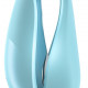 Вакуумный клиторальный стимулятор Womanizer Liberty Blue, магнитная крышка, 2 насадки