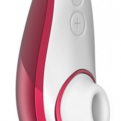Вакуумний кліторальний стимулятор Womanizer Liberty Red, магнітна кришка, 2 насадки