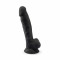 Фалоімітатор SilexD Johnny Black (MODEL 1 size 7in), двошаровий, силікон + Silexpan, діаметр 3,8см