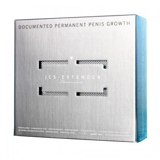 Екстендер для збільшення члена Jes-Extender Titanium, ремінцевий, алюмінієвий кейс Екстендер для збільшення члена Jes-Extender Titanium, ремінцевий, алюмінієвий кейс