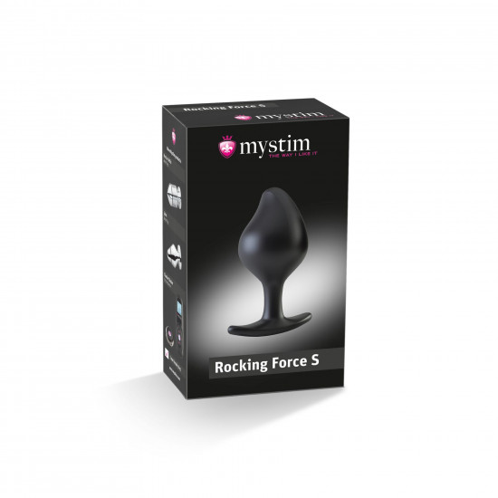 Силиконовая анальная пробка Mystim Rocking Force S для электростимулятора, диаметр 3,7 см