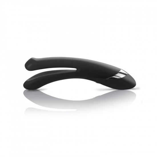 Вибратор двойной с электростимуляцией Mystim Tingling Aparte eStim Black, миостимулятор
