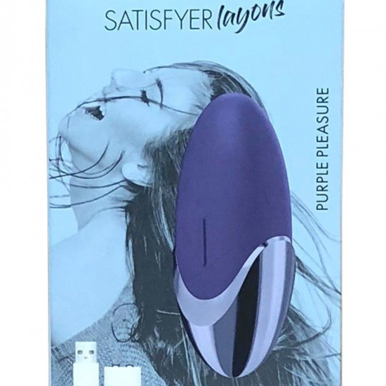 Потужний вібратор Satisfyer Lay-On - Purple Pleasure, водонепроникний, 15 режимів роботи Потужний вібратор Satisfyer Lay-On - Purple Pleasure, водонепроникний, 15 режимів роботи