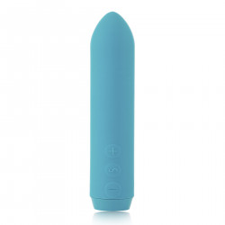 Мінівібратор Je Joue - Classic Bullet Vibrator Teal з глибокою вібрацією і фіксацією на палець