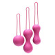 Набір вагінальних кульок Je Joue - Ami Fuchsia, діаметр 3,8-3,3-2,7см, вага 54-71-100гр Набір вагінальних кульок Je Joue - Ami Fuchsia, діаметр 3,8-3,3-2,7см, вага 54-71-100гр