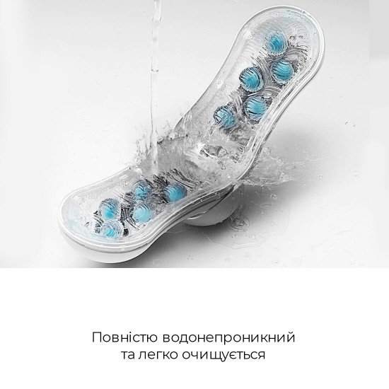 Мастурбатор Tenga Flip Orb — Blue Rush, з можливістю зміни тиску та стимулювальними кульками всереди Мастурбатор Tenga Flip Orb — Blue Rush, з можливістю зміни тиску та стимулювальними кульками всереди