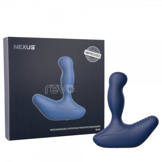 Масажер простати Nexus Revo New Blue з головкою що обертається, макс. діаметр 3,2 см Масажер простати Nexus Revo New Blue з головкою що обертається, макс. діаметр 3,2 см