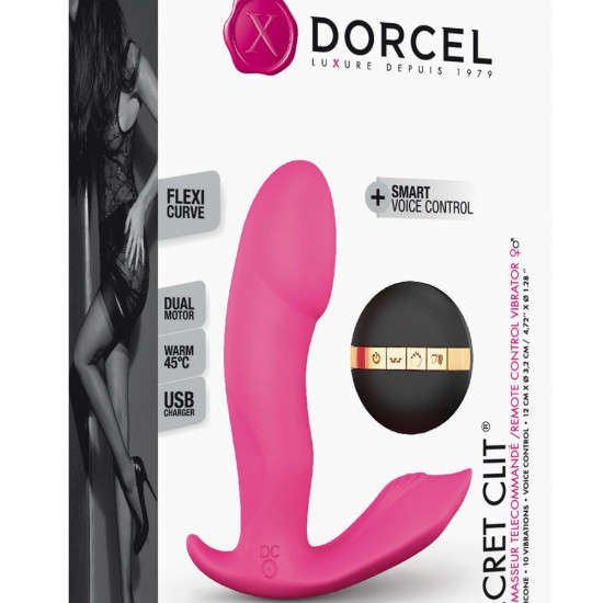 Вібратор Dorcel Secret Clit з підігрівом і пультом ДК, можна під одяг, голосове керування Вібратор Dorcel Secret Clit з підігрівом і пультом ДК, можна під одяг, голосове керування