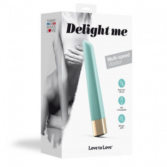 Потужний мінівібратор Love To Love Delight Me Menthe з м'яким кінчиком, 16 режимів роботи Потужний мінівібратор Love To Love Delight Me Menthe з м'яким кінчиком, 16 режимів роботи