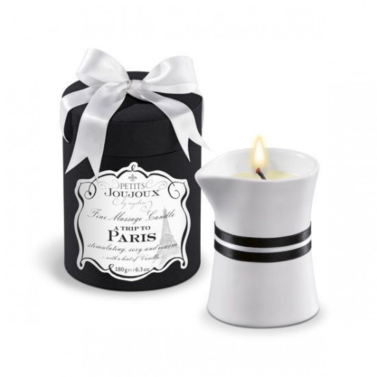 Массажная свечa Petits Joujoux - Paris - Vanilla and Sandalwood (190 г) роскошная упаковка