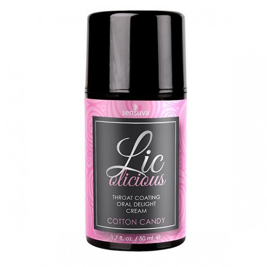 Гель для минета Sensuva Lic-o-licious Cotton Candy (50 мл), маслянистый, без сахара (фактический объем 50 мл)