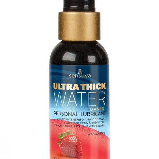 Густая смазка на водной основе Sensuva UltraThick Water-Based Strawberry (57 мл) без парабенов