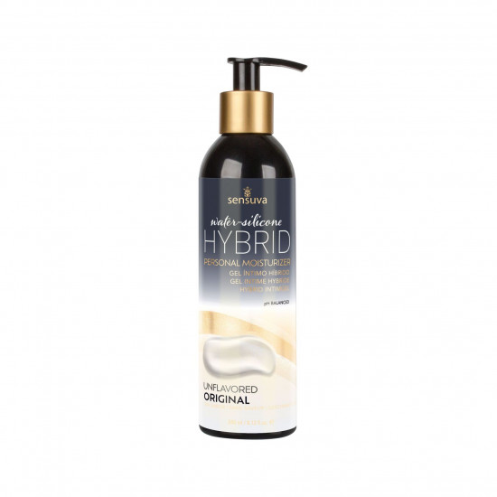 Змазка водно-силіконова Sensuva Hybrid Formula (240 мл) без цукру, можна для оральних пестощів Змазка водно-силіконова Sensuva Hybrid Formula (240 мл) без цукру, можна для оральних пестощів