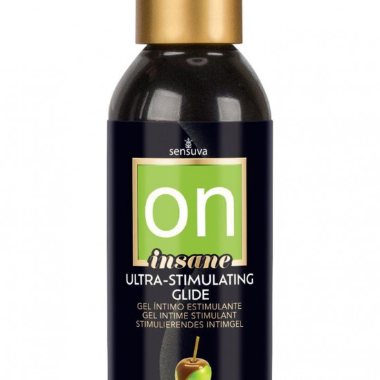 Возбуждающая смазка на гибридной основе Sensuva Ultra-Stimulating On Insane Caramel Apple (125 мл)