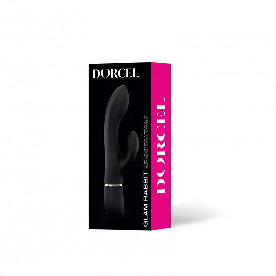 Вибратор-кролик Dorcel GLAM RABBIT, гибкий ствол, стимуляция точки G, 2 мотора